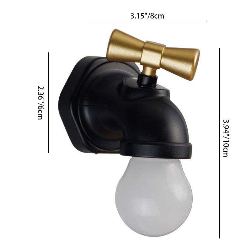 Zeitgenössische kreative wiederaufladbare ABS PC Akustiksensor-Touch-LED-Wandlampe Nachtlicht für das Bett 