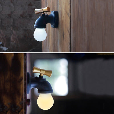 Zeitgenössische kreative wiederaufladbare ABS PC Akustiksensor-Touch-LED-Wandlampe Nachtlicht für das Bett 