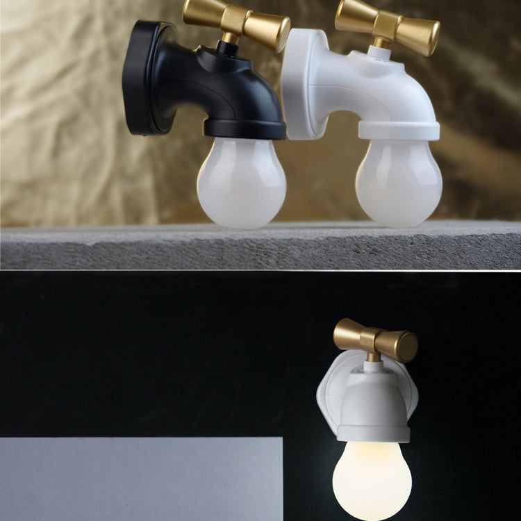 Zeitgenössische kreative wiederaufladbare ABS PC Akustiksensor-Touch-LED-Wandlampe Nachtlicht für das Bett 