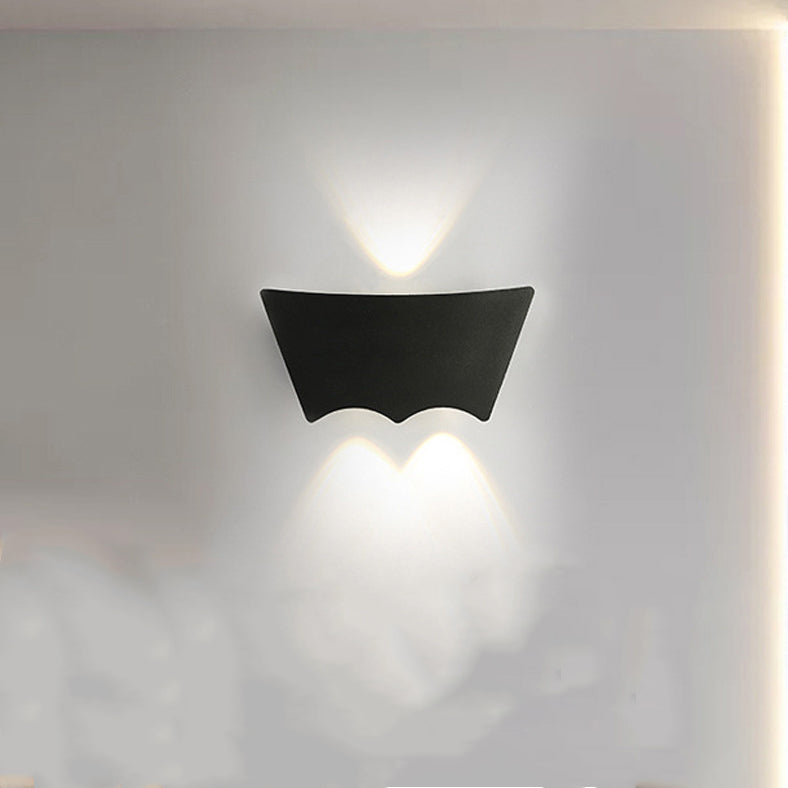 Moderne Einfachheit Wasserdichter Aluminium-Buchstabe Geometrische LED-Wandleuchte Für Außenbereich Terrasse 