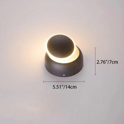 Moderne Einfachheit Wasserdichter Aluminium-Buchstabe Geometrische LED-Wandleuchte Für Außenbereich Terrasse 