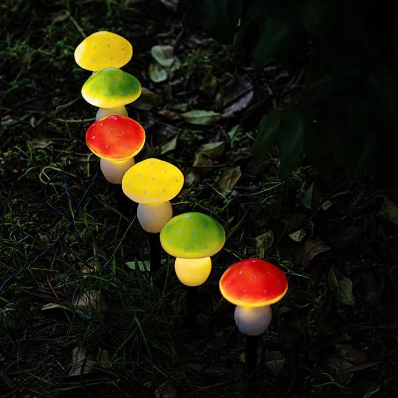 Lumières de chaîne LED de décoration de champignon ABS étanche à l&