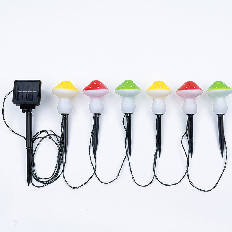 Lumières de chaîne LED de décoration de champignon ABS étanche à l&