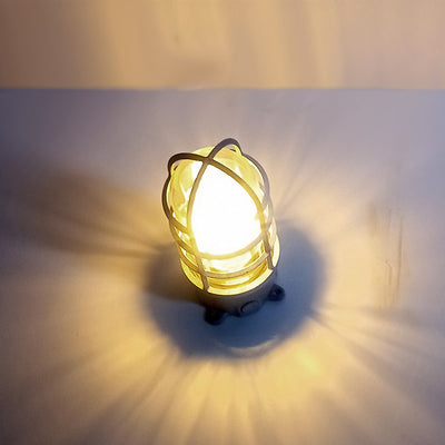 Zeitgenössische industrielle wasserdichte Aluminiumlegierung Glaszylinderkäfig 1-Licht Halbeinbau-Deckenleuchte für Außenbereich Terrasse 