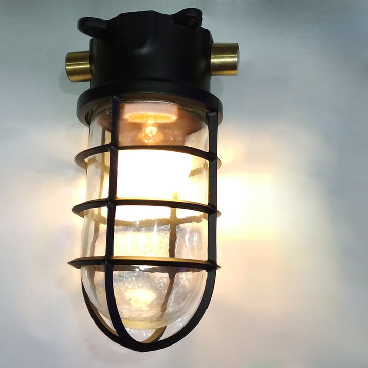 Cage Cylindrique en Verre en Alliage d&