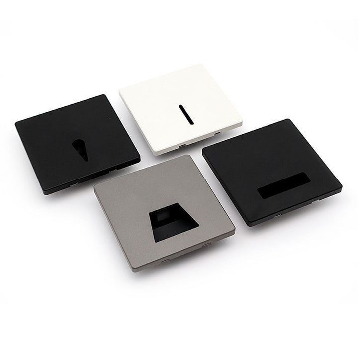 Moderne minimalistische wasserdichte Wandleuchte aus Aluminiumlegierung und Stahl mit quadratischem LED-Einbaustrahler für den Flur 