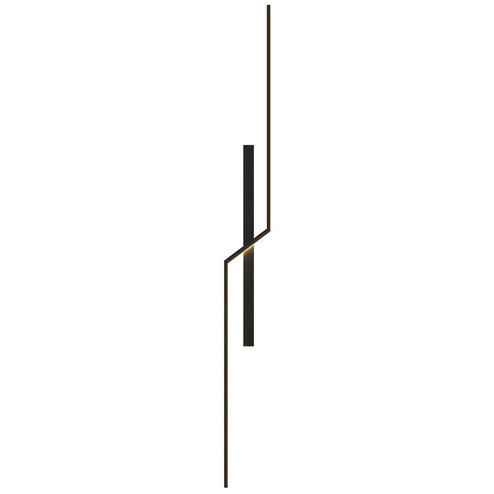 Lámpara de Aplique de Pared LED de Tira Lineal de Silicio de Aluminio Minimalista Moderna para Dormitorio 