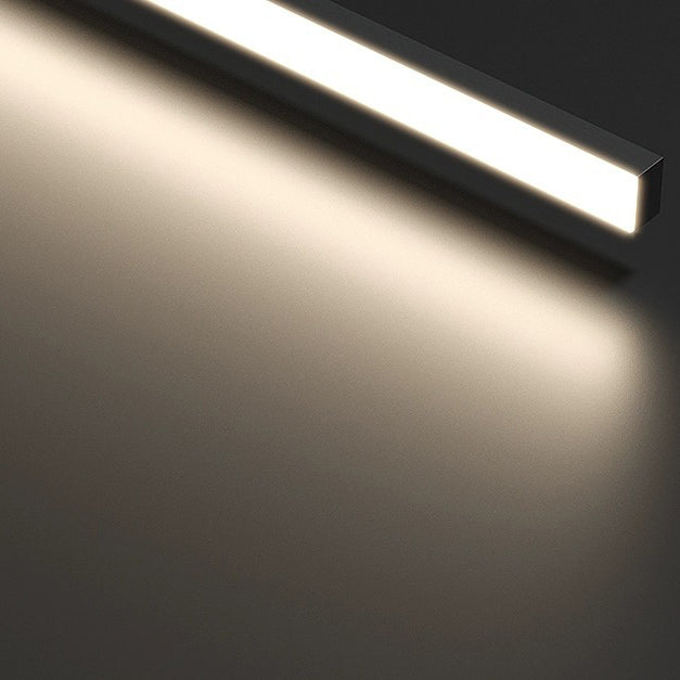Lámpara de Aplique de Pared LED de Tira Lineal de Silicio de Aluminio Minimalista Moderna para Dormitorio 