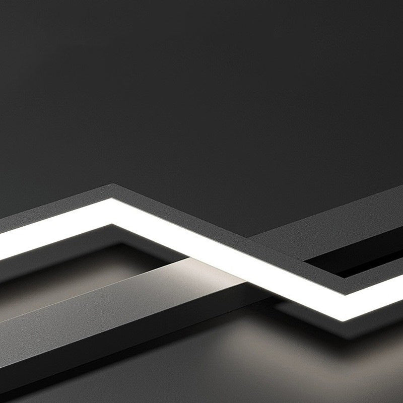 Lámpara de Aplique de Pared LED de Tira Lineal de Silicio de Aluminio Minimalista Moderna para Dormitorio 