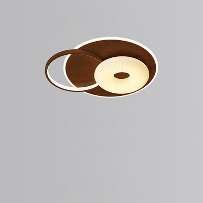Lámpara de techo LED empotrada redonda con triángulo de flores PE de hardware nórdico contemporáneo para dormitorio 