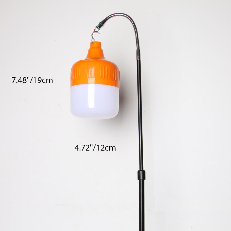 Lumière extérieure suspendue à LED en cylindre métallique ABS rechargeable de simplicité moderne pour jardin 