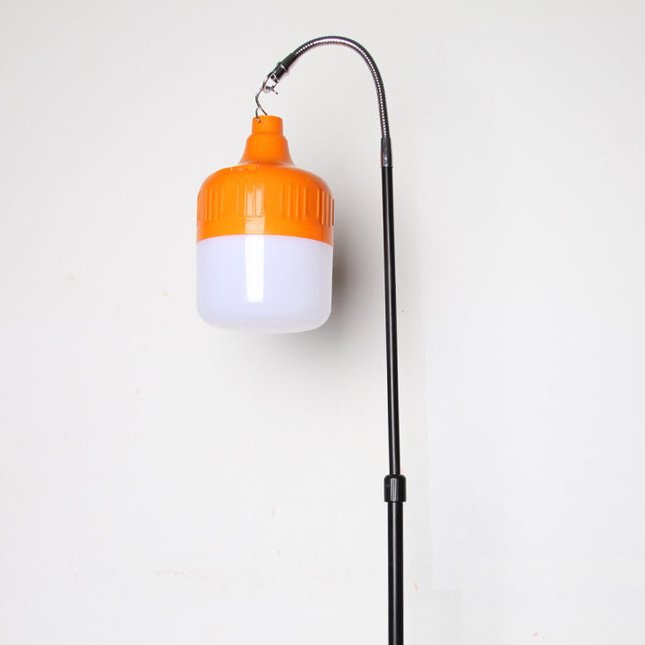 Lumière extérieure suspendue à LED en cylindre métallique ABS rechargeable de simplicité moderne pour jardin 