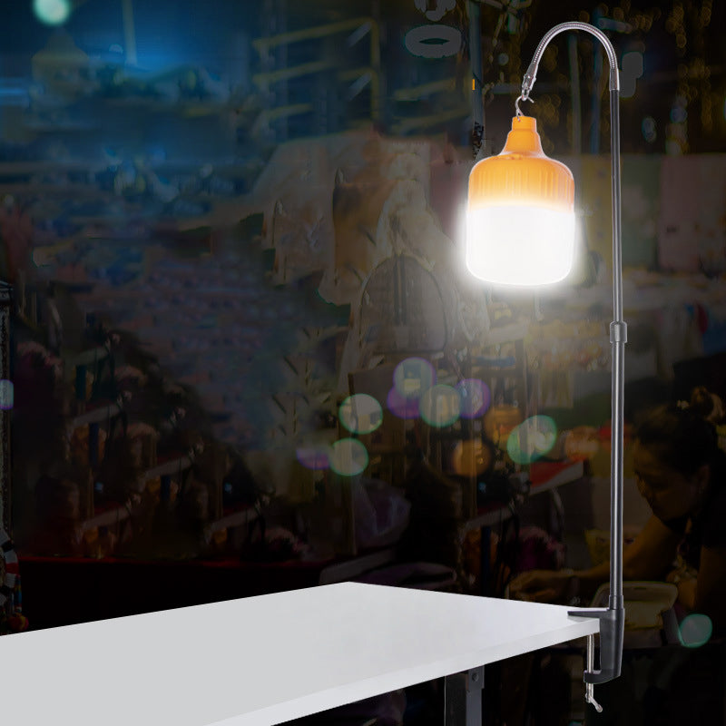 ضوء LED خارجي معلق من اسطوانة معدنية ABS قابلة لإعادة الشحن للحديقة 