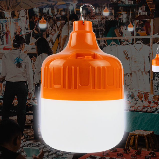 ضوء LED خارجي معلق من اسطوانة معدنية ABS قابلة لإعادة الشحن للحديقة 