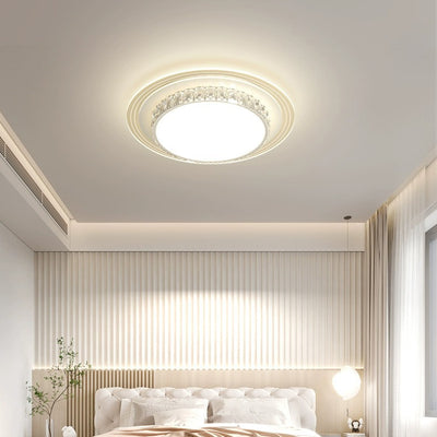 Lumière de plafond LED encastrée rectangulaire carrée ronde en acrylique pour salon avec matériel de simplicité moderne 