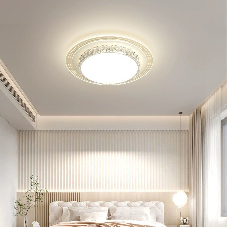 Lumière de plafond LED encastrée rectangulaire carrée ronde en acrylique pour salon avec matériel de simplicité moderne 