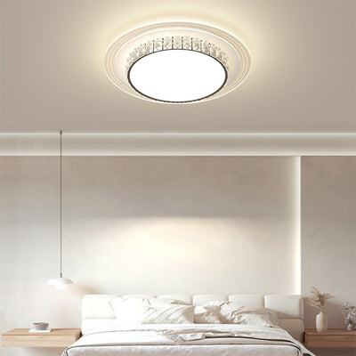 Lumière de plafond LED encastrée rectangulaire carrée ronde en acrylique pour salon avec matériel de simplicité moderne 
