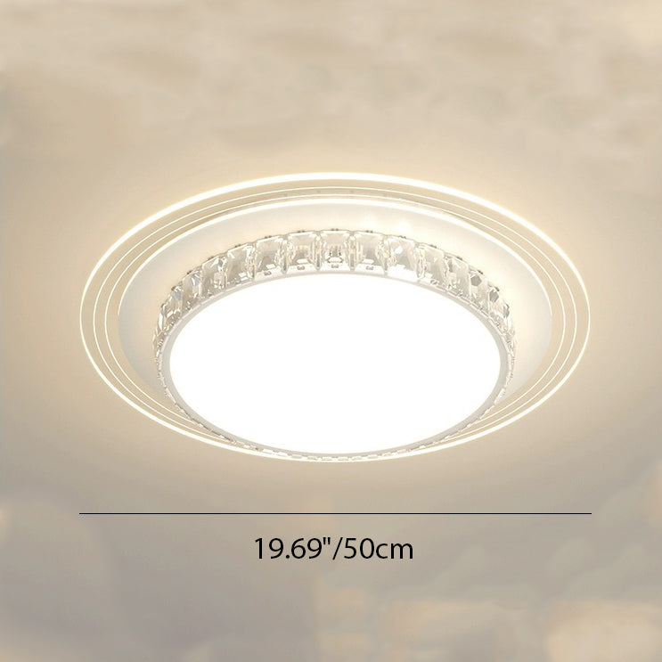 Lumière de plafond LED encastrée rectangulaire carrée ronde en acrylique pour salon avec matériel de simplicité moderne 