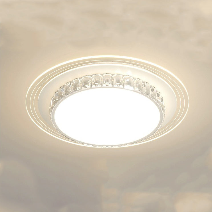 Lumière de plafond LED encastrée rectangulaire carrée ronde en acrylique pour salon avec matériel de simplicité moderne 