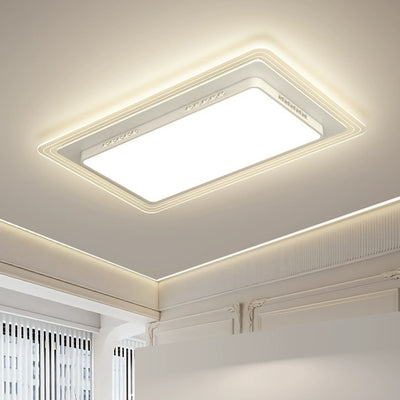 Moderne Einfachheit Hardware Acryl Rechteckig Quadratisch Rund Gestreift LED Deckenleuchte für Wohnzimmer 