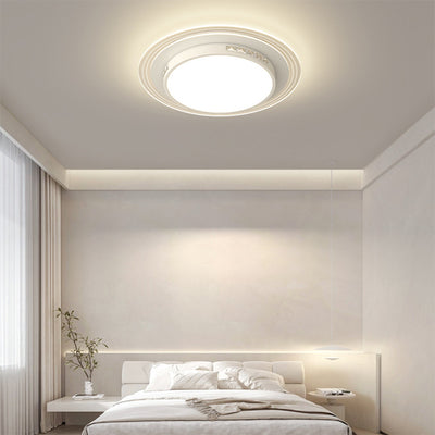 Moderne Einfachheit Hardware Acryl Rechteckig Quadratisch Rund Gestreift LED Deckenleuchte für Wohnzimmer 