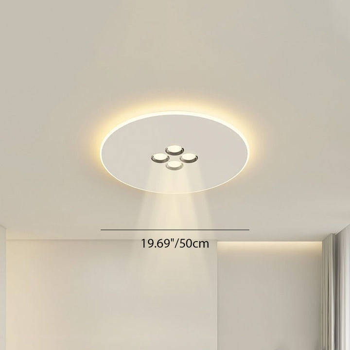 Plafonnier LED moderne minimaliste en fer et acrylique rectangulaire, carré, rond pour salon 