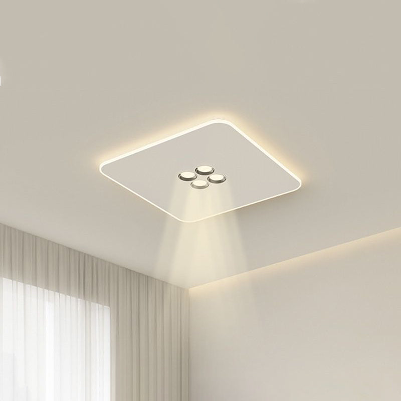 Plafonnier LED moderne minimaliste en fer et acrylique rectangulaire, carré, rond pour salon 