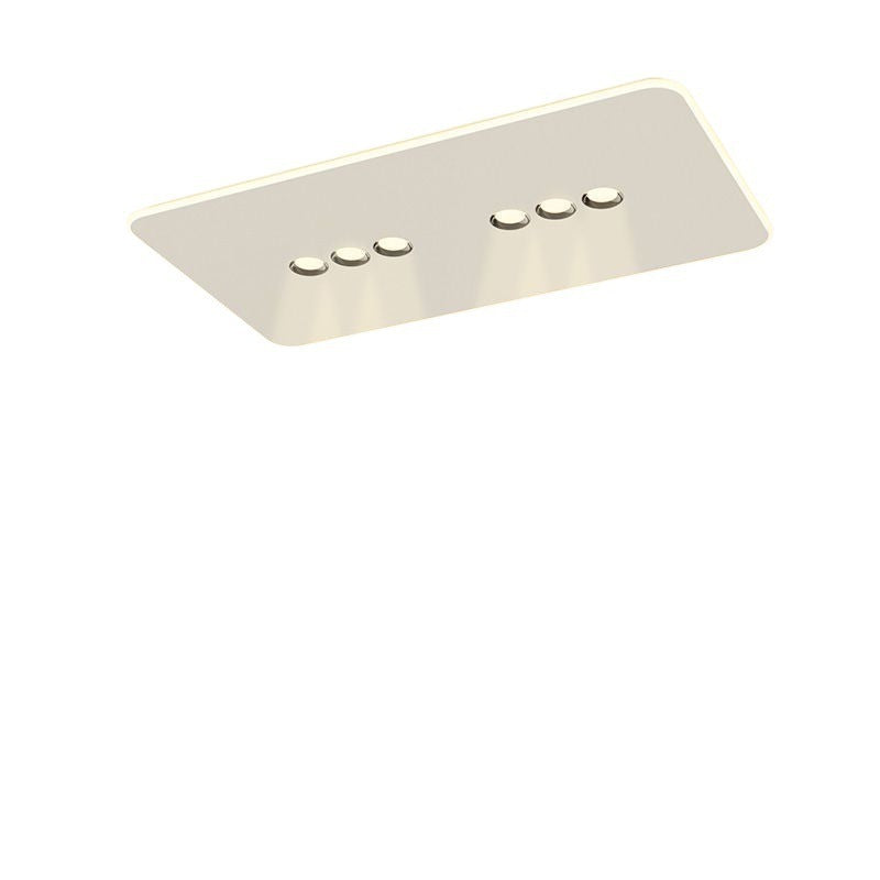 Plafonnier LED moderne minimaliste en fer et acrylique rectangulaire, carré, rond pour salon 
