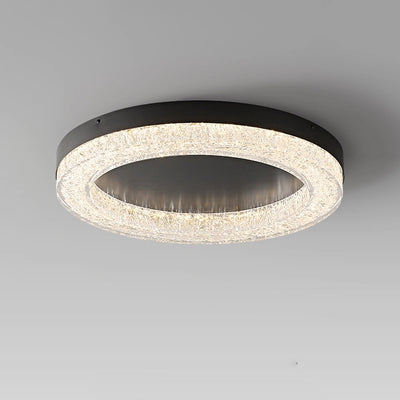 Moderne Einfachheit Edelstahl Harz Runde Welle LED Deckenleuchte Für Schlafzimmer 