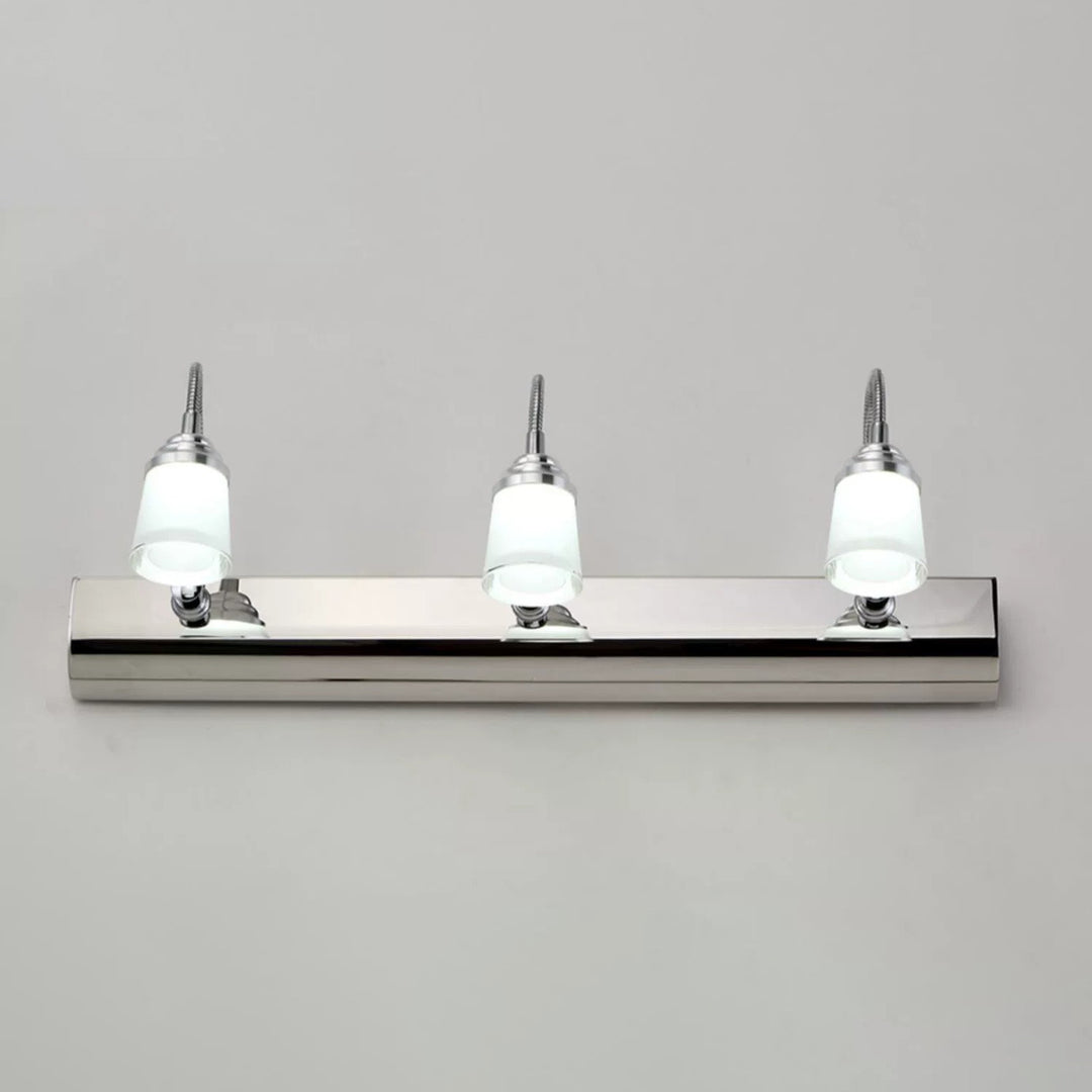 Moderne Einfachheit Edelstahl Eisen Aluminium Acryl Schwanenhals Schlauch Flexibler Schlauch LED Wandleuchte Lampe Spiegellicht für Badezimmer 