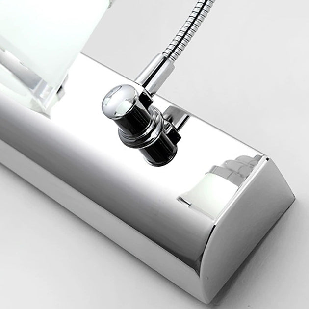 Moderne Einfachheit Edelstahl Eisen Aluminium Acryl Schwanenhals Schlauch Flexibler Schlauch LED Wandleuchte Lampe Spiegellicht für Badezimmer 