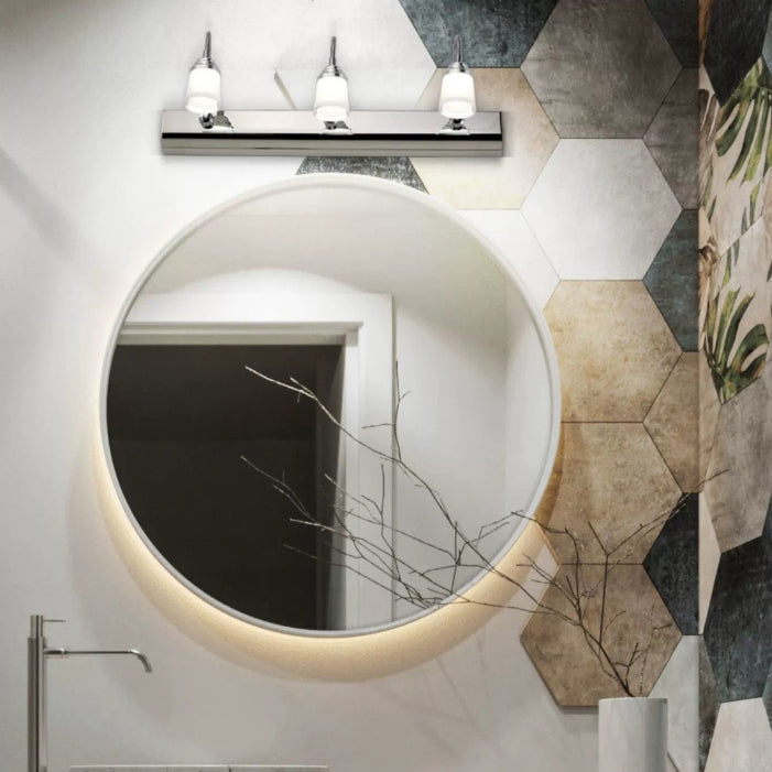 Moderne Einfachheit Edelstahl Eisen Aluminium Acryl Schwanenhals Schlauch Flexibler Schlauch LED Wandleuchte Lampe Spiegellicht für Badezimmer 