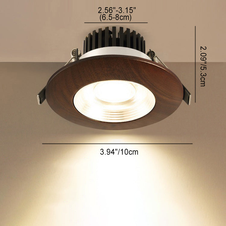 ضوء السقف المستدير LED التقليدي الصيني الجوز الألومنيوم الأكريليك لتسليط الضوء على الممر 