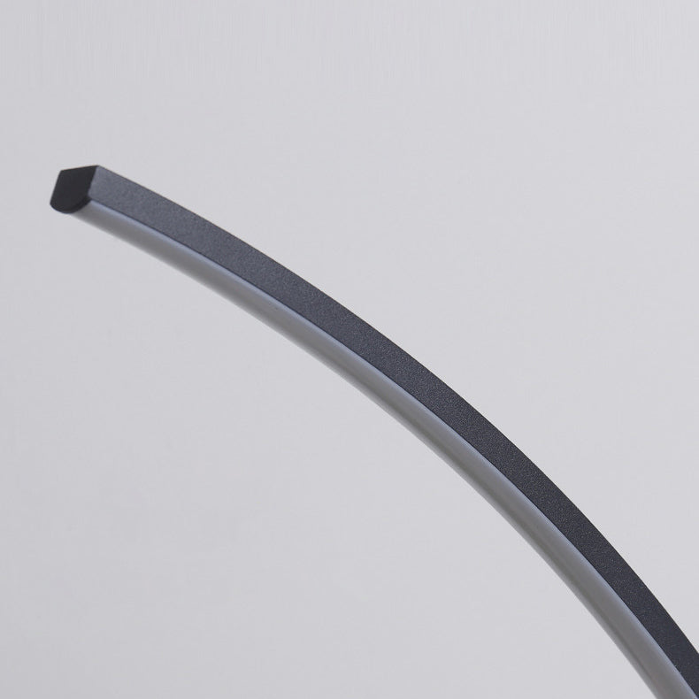 Modern Minimalist USB Curved Iron Aluminum LED Desk Lamp For Study