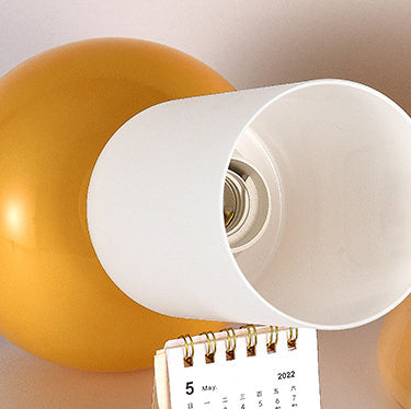 Lámpara de mesa de 1 luz con cúpula de vidrio tradicional francesa para mesita de noche 