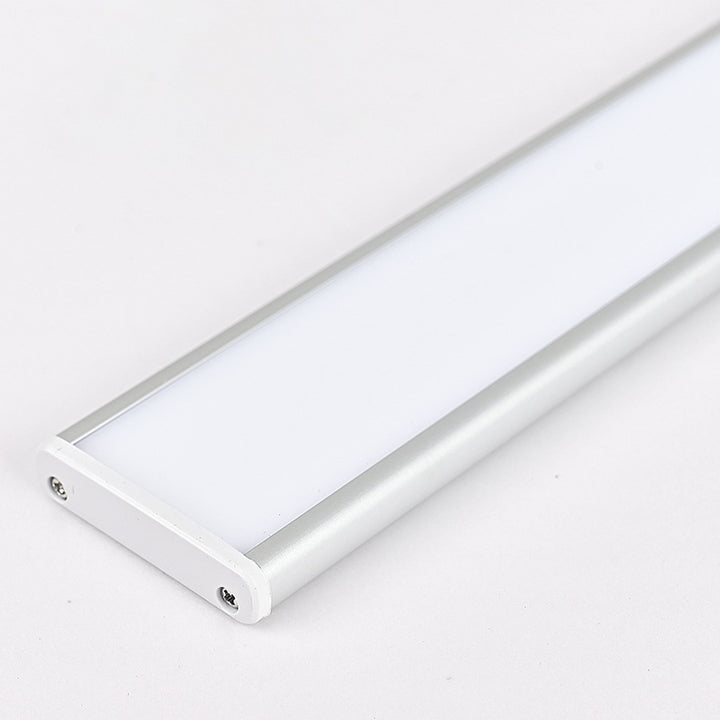 Modern Minimalist Rechargeable Aluminum Acrylic PC Hand Swipe Sensor Rectangular LED Wall Sconce Lamp For Study