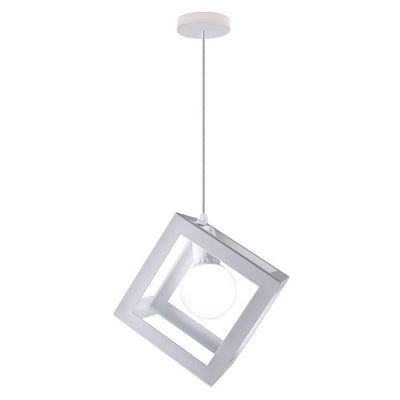 Zeitgenössische industrielle Eisen kubische geometrische hohle 1/3 Licht Pendelleuchte für Esszimmer 