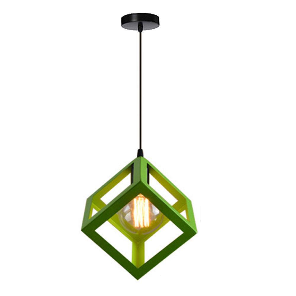 Zeitgenössische industrielle Eisen kubische geometrische hohle 1/3 Licht Pendelleuchte für Esszimmer 