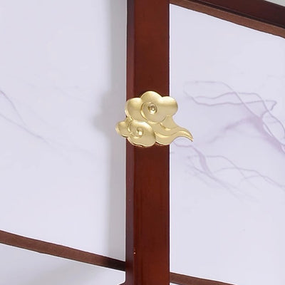 Traditionelle chinesische Massivholzstoff quadratische gebürstete Druck 1/2/3 Licht Kronleuchter für Esszimmer 