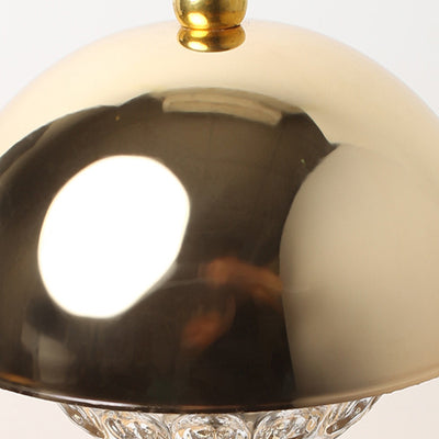 Zeitgenössische nordische wiederaufladbare Iron Dome Blütenknospe LED Tischlampe für das Nachttisch 