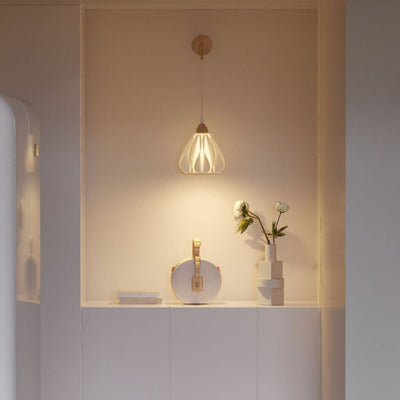 Lámpara de Aplique de Pared de 1 Luz Ajustable de Pétalo de Falda de Madera Nórdica Contemporánea para Mesita de Noche 
