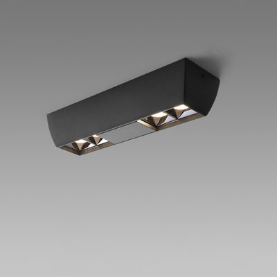 Modern Minimalist Aluminum Rectangular Strip LED Spotlight Flush Mount Ceiling Light For Hallway