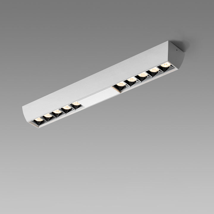 Modern Minimalist Aluminum Rectangular Strip LED Spotlight Flush Mount Ceiling Light For Hallway