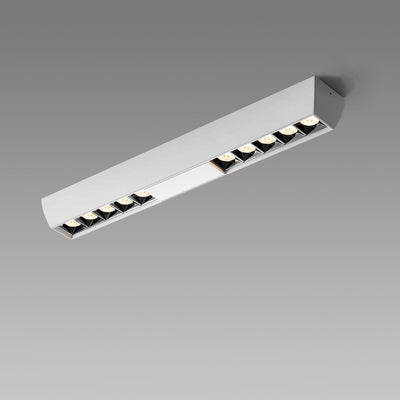 Modern Minimalist Aluminum Rectangular Strip LED Spotlight Flush Mount Ceiling Light For Hallway