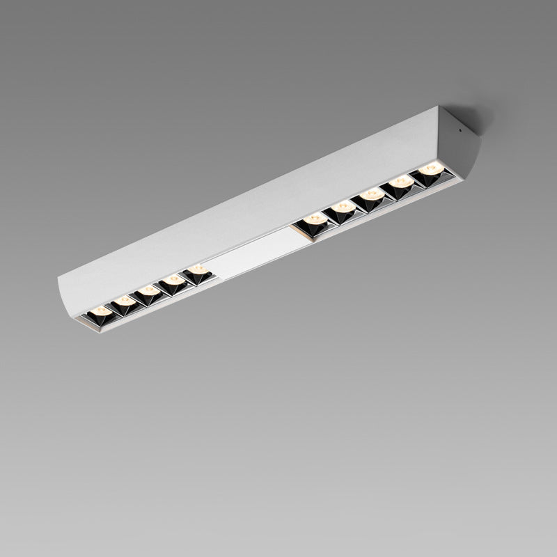 Modern Minimalist Aluminum Rectangular Strip LED Spotlight Flush Mount Ceiling Light For Hallway