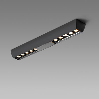 Modern Minimalist Aluminum Rectangular Strip LED Spotlight Flush Mount Ceiling Light For Hallway