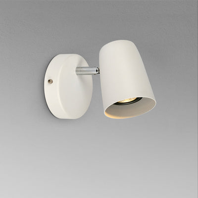 Modern Minimalist Metal Cylinder Rotatable 1-Light Wall Sconce Lamp For Bedside