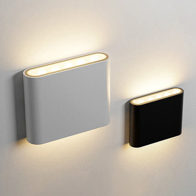 Applique murale LED carrée rectangulaire en aluminium moderne et minimaliste pour chevet 