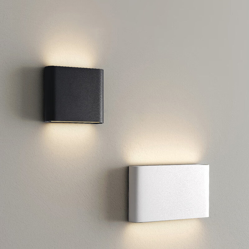 Applique murale LED carrée rectangulaire en aluminium moderne et minimaliste pour chevet 