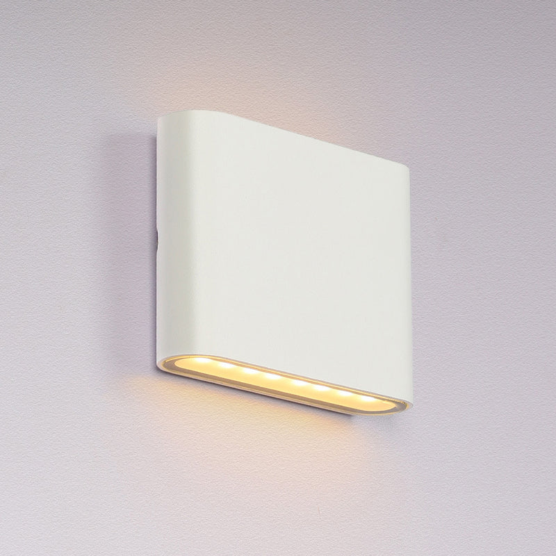 Applique murale LED carrée rectangulaire en aluminium moderne et minimaliste pour chevet 